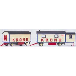 21051 Bausatz, Wohnwagen und Packwagen