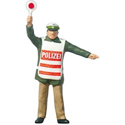 28012 Polizist mit Warnweste