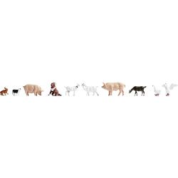 45711 Tiere auf dem Bauernhof, 10 Figuren