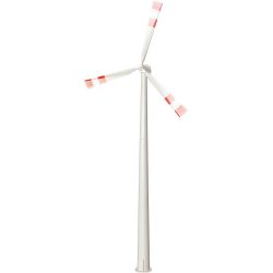 1370 Windrad mit drehenden Flügeln