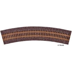 86504 Gleisbettung R 31 dunkel (Nenngröße H0)