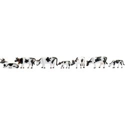 45721 Kühe, schwarz-weiß, 7 Figuren