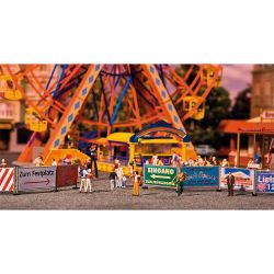 140358 Kirmes-Absperrzäune und Schilder