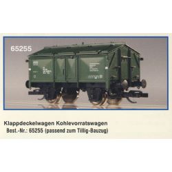 65255 Klappdeckel-Kohlevorratwagen, DR, Epoche III