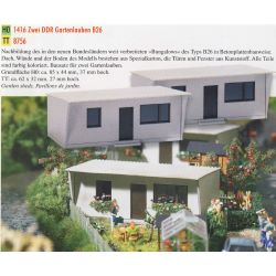 1416   2 Stück DDR Gartenlauben B26