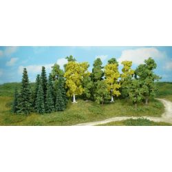 1230 Bäume und Tannen, 5-11 cm hoch (26 Stück)