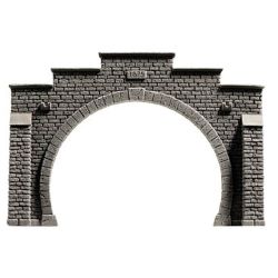 34852 Tunnel-Portal 2gl. Steinmauer, 12,3 x 8,5 cm