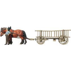 30416 Fertigmodell, Leiterwagen mit Pferd