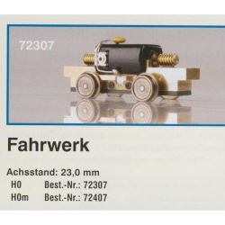 72407 H0m-Fahrwerk mit Achsstand 23,0 mm