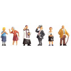 15577 Kirchgänger, 6 Figuren