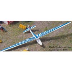 1155 Segelflugzeug, blau