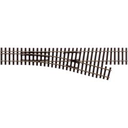 85183 Abzweig H0-H0m, rechts, 15°, Länge 228 mm
