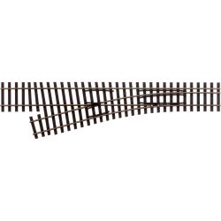 85184 Abzweig H0-H0m, links, 15°, Länge 228 mm