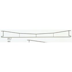 144 Fahrdraht verkupfert, 0,7 x 250mm einzeln
