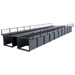 12300 Blechträgerbrücke · 2-gleisig, T 36-2, grau