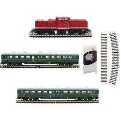 01425 Einsteigerset-Personenzug mit Modellgleisoval und Abstellgleis, DR, Ep.IV