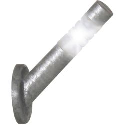 6016 H0 Wandleuchte in Edelstahldesign, mit LED