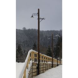 20015 Bahnhofslampe Forellenhof beleuchtet