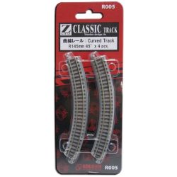 97005 R005, Gleis gebogen, R145-45°, 4 Stück