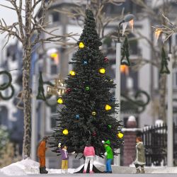 5413 Weihnachtsbaum ohne Schnee, beleuchtet