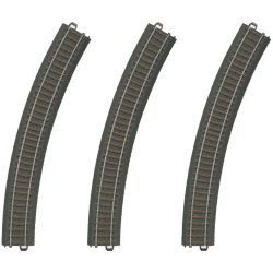 20330 C-Gleis gebogen, R3 = 515 mm / 30°, 3 Stück