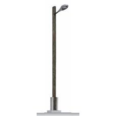 8744 Lampe mit Holzmast, weiße LED