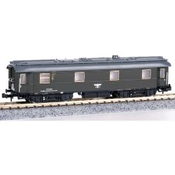 H23901 Heizwagen 4-achs,DRG grün, Ep.II