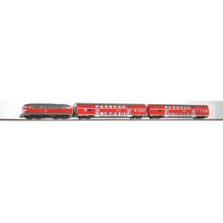 57150 Start-Set BR 218 + 2 Doppelstockwagen