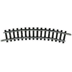14914 Gebogenes Gleis R1 = 194,6 mm, 24° (1 Stück)