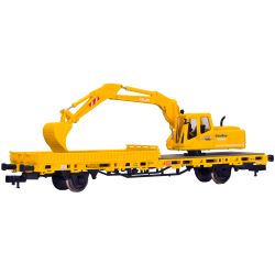 26250 Niederbordwagen mit Atlas Bagger GleisBau