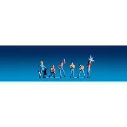17530 Schweißer beleuchtet, 5 Figuren, 1 Figur mit LED + 2 LEDs