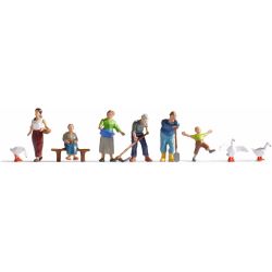 45629 Landwirte, 6 Figuren + 3 Tiere + Zubehör