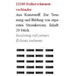 12369 Isolierschienenverbinder, 20 Stück