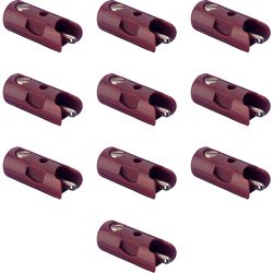 71411 Stecker braun 10 Stück