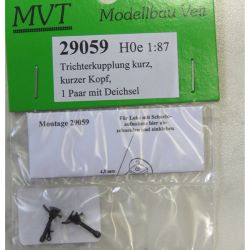 29059 Trichterkupplung kurzer Kopf, kurz (1 Paar)