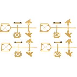 83442 Bausatz, vier Prellböcke, gelb