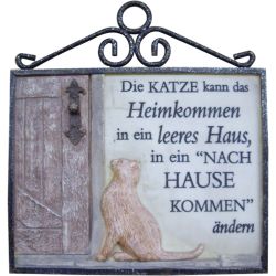 Dekotafel Die Katze kann das