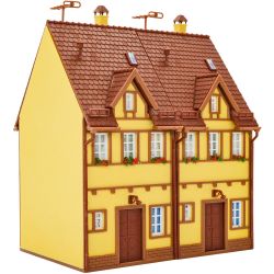 43844 H0 Reihen-Doppelhaus, gelb