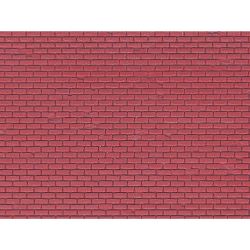 46033 H0 Mauerplatte Klinker aus Kunststoff, 21,8 x 11,9 cm (1 Stück)