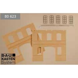 80623 Wände 2391C gelb, Industriefenster L