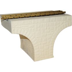 Viaduktbogen gerade 30 cm sandsteingelb