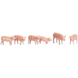 1172 Schweine H0 (6 Stück)