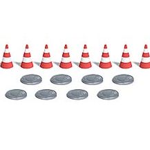 7788 Kanaldeckel und Leitkegel