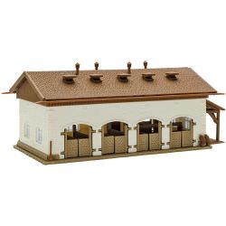 47719 Pferdestall mit Pferden, Bausatz