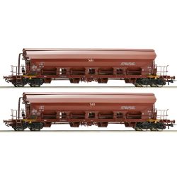 67179 Set: 2-tlg. Schwenkdachwagen, DR Ep. III