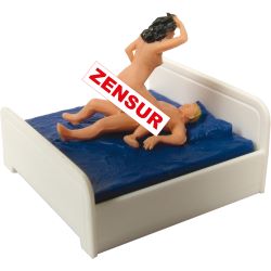 1504 H0 Sexy Liebespaar im Bett, bewegt