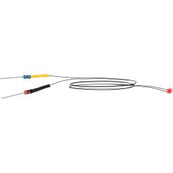 3563 LED rot mit angelöteten Kabeln (5 Stück)