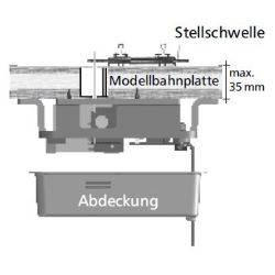 328110 Stellschwelle für H0e Weiche
