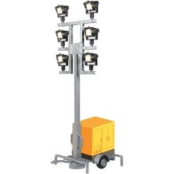 1343 Leuchtgiraffe auf Anhänger mit 6 LEDs weiß