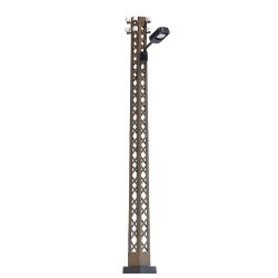 4170 Rostige Gittermastleuchte, gelbe LED